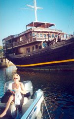 Наташа Буланова и яхта "Мну"