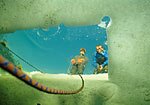 Вид на майну из воды. Фото Леонид Киряков